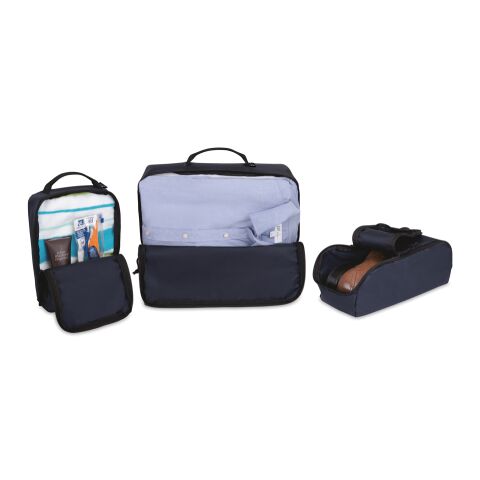 Renew AWARE™ rPET 3-teiliges Packing-Cube-Set marineblau
