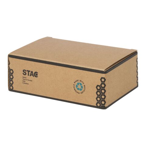 Octo 8-in-1 Schraubenzieher-Set aus recyceltem RCS Kunststoff mit Taschenlampe schwarz