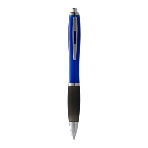 Nash Kugelschreiber farbig mit Softtouch Priority | blau-schwarz | Digitaldruck | Schaft gesamte Länge | 60 mm x 8 mm