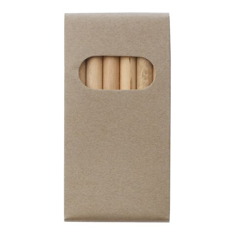 6 teiliges Buntstifteset Standard | natur | ohne Werbeanbringung | Nicht verfügbar | Nicht verfügbar | Nicht verfügbar