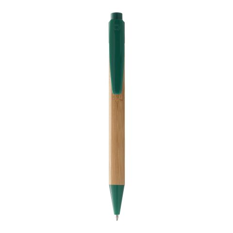 Borneo Bambus Kugelschreiber Priority | natural-grün | 1-farbiger Tampondruck | Clip | 37 mm x 4 mm