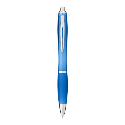 Nash Kugelschreiber mit farbigem Schaft und Griff - blaue Tinte Priority | aquablau | Digitaldruck | Schaft gesamte Länge | 60 mm x 8 mm