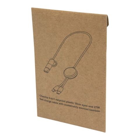 Citala 30 cm 5-in-1 Kabel aus recyceltem Kunststoff für Datenübertragung und 27W Schnellladung Standard | schwarz | ohne Werbeanbringung | Nicht verfügbar | Nicht verfügbar