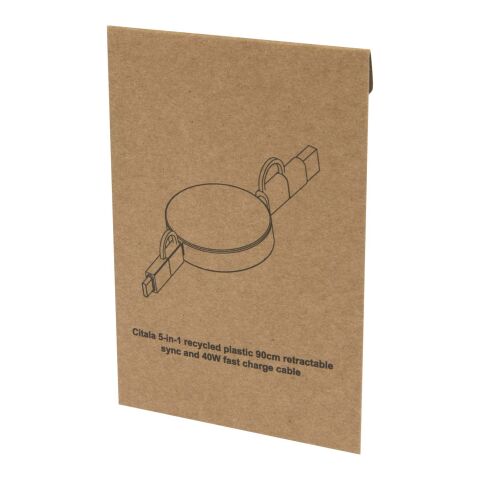 Citala 90 cm 5-in-1 Kabel aus recyceltem Kunststoff für Datenübertragung und 40W Schnellladung Standard | schwarz | ohne Werbeanbringung | Nicht verfügbar | Nicht verfügbar