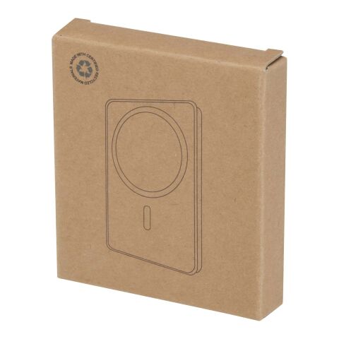 Acrab 15 W 5.000 mAh magnetische kabellose Powerbank mit 20 W PD aus recyceltem Kunststoff Standard | transparent weiss | ohne Werbeanbringung | Nicht verfügbar | Nicht verfügbar