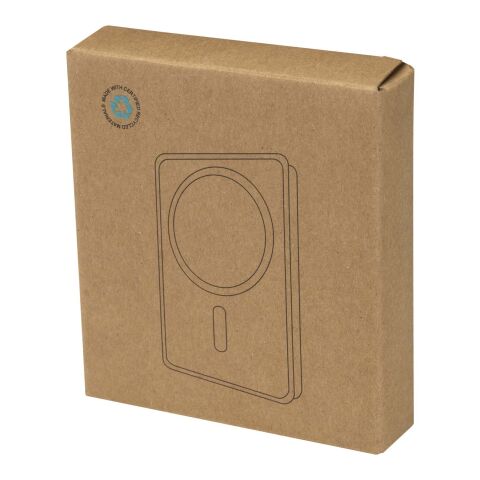 Avis 10.000 mAh RCS Powerbank aus recyceltem Aluminium mit Magnetfunktion Silber
