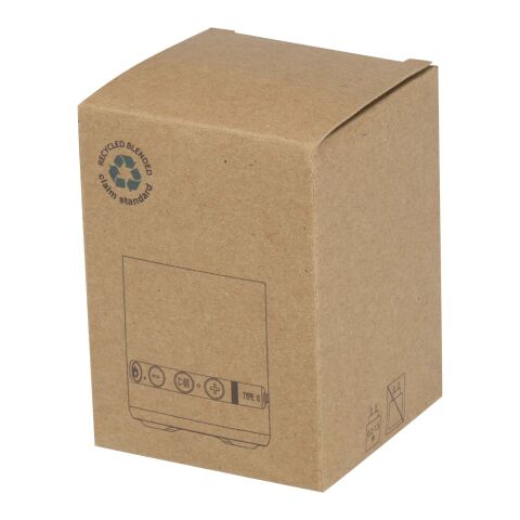 Hunor 3 W kabelloser Lautsprecher aus recyceltem Kunststoff Standard | weiss | ohne Werbeanbringung | Nicht verfügbar | Nicht verfügbar