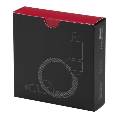 SMART 65 W, 100 cm, RCS-zertifiziertes magnetisches 5-in-1-Ladekabel schwarz