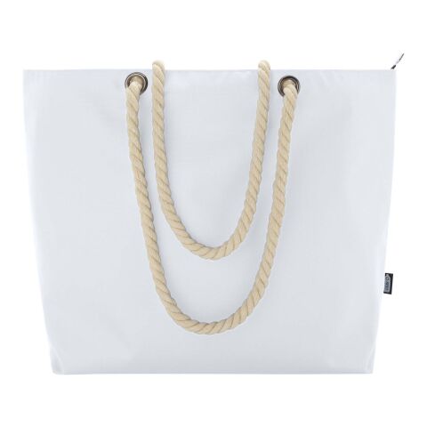 Panama Strandkühltasche mit Kordelgriffen aus recyceltem GRS-Material  Standard | weiß | ohne Werbeanbringung | Nicht verfügbar | Nicht verfügbar