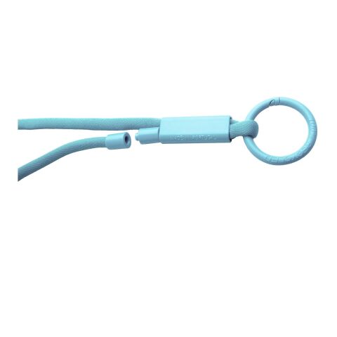Tubyard Lanyard mit Band aus recyceltem Kunststoff eisblau | ohne Werbeanbringung | Nicht verfügbar | Nicht verfügbar