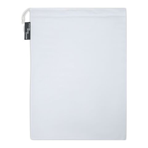 recycelter Polyester-Zuziehbeutel, 30 x 41 cm. weiss | ohne Werbeanbringung | Nicht verfügbar | Nicht verfügbar