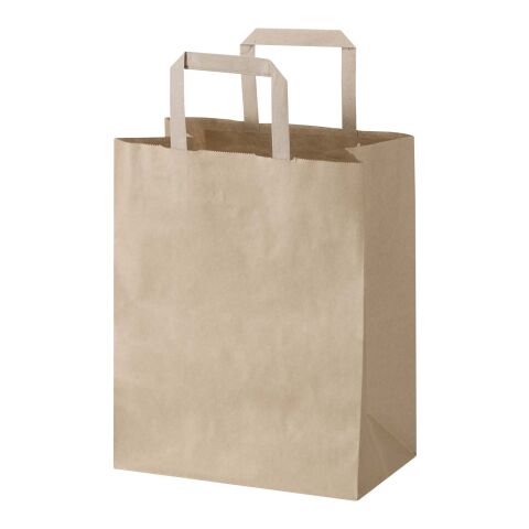 Kraft 80 g/m² Papiertasche mit flachen Griffen – 25 × 15 × 32 cm Kraftpapier | ohne Werbeanbringung | Nicht verfügbar | Nicht verfügbar