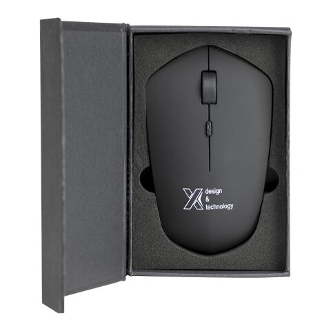 SCX.design O20 kabellose Maus mit Leuchtlogo schwarz-weiss | ohne Werbeanbringung | Nicht verfügbar | Nicht verfügbar