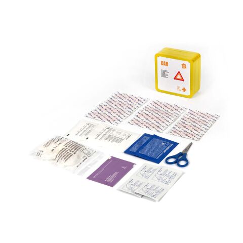 MyKit Erste Hilfe Set für das Auto gelb | ohne Werbeanbringung