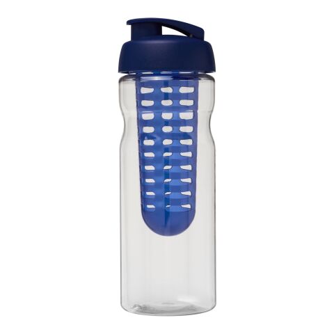H2O Base® 650 ml Sportflasche mit Klappdeckel und Infusor transparent-blau | ohne Werbeanbringung | Nicht verfügbar | Nicht verfügbar