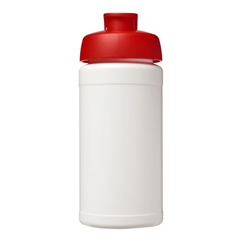 Baseline® Plus 500 ml Sportflasche mit Klappdeckel weiss-rot | ohne Werbeanbringung | Nicht verfügbar | Nicht verfügbar