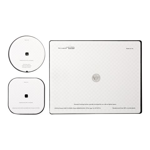 Brite-Mat® Mauspad und Untersetzer-Set schwarz | ohne Werbeanbringung | Nicht verfügbar | Nicht verfügbar