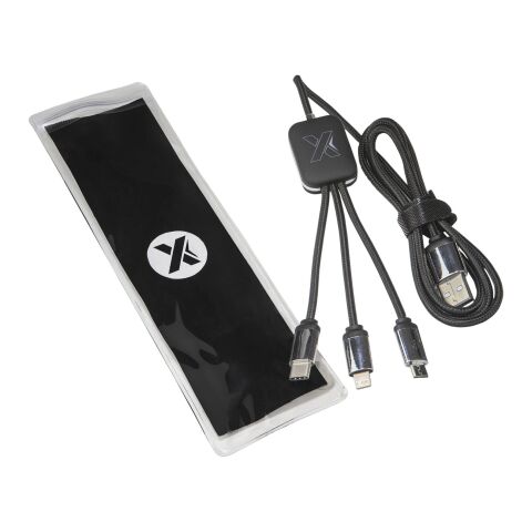 SCX.design C17 Easy to Use Ladekabel mit Leuchtlogo Standard | rot-schwarz | ohne Werbeanbringung | Nicht verfügbar | Nicht verfügbar