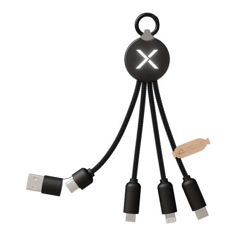 SCX.design C14 15W 5-in-1 Ladekabel Standard | schwarz | ohne Werbeanbringung | Nicht verfügbar | Nicht verfügbar