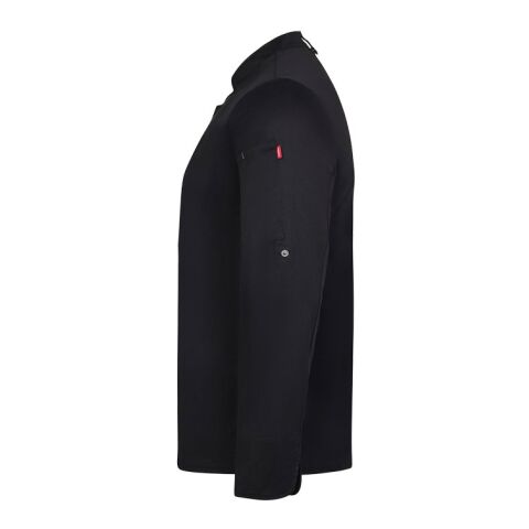 VL AGNI. Kochjacke Unisex (190 g/m²), aus Baumwolle (35 %) und recyceltem Polyester (65 %) Schwarz | ohne Werbeanbringung | Nicht verfügbar | Nicht verfügbar | Nicht verfügbar