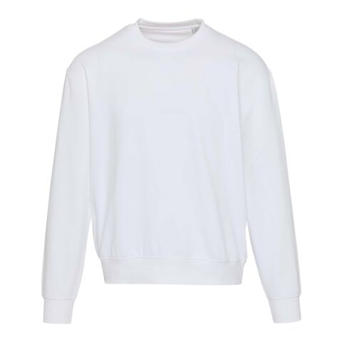 Boris Pullover mit Rundhalsausschnitt in Übergröße aus recycelter 280 g/m2 Bio Baumwolle (OCS), unisex Standard | weiss | L | ohne Werbeanbringung | Nicht verfügbar | Nicht verfügbar | Nicht verfügbar