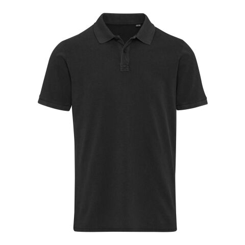 Calgary Poloshirt für Herren im Washed Look, 200 g/m2 Standard | schwarz | S | ohne Werbeanbringung | Nicht verfügbar | Nicht verfügbar | Nicht verfügbar