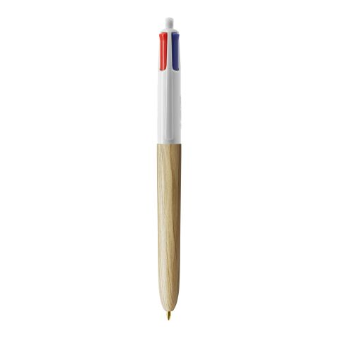 BIC® 4 Colours Wood Style Weiß-beige