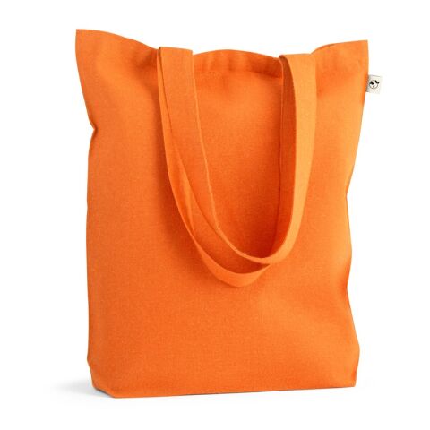 MERIDA. Tragetasche (220 g/ m²) aus Baumwolle (50%), recycelter Baumwolle (30%) und polyester (20% rPET) Orange | ohne Werbeanbringung | Nicht verfügbar | Nicht verfügbar | Nicht verfügbar