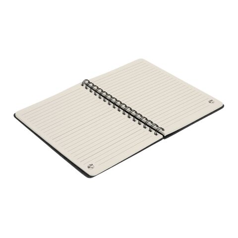 MISHIMA. A5-Ringbuch mit flexiblem Einband aus recyceltem Filz (100% rPET) mit linierten Seiten 1-farbiger Siebdruck