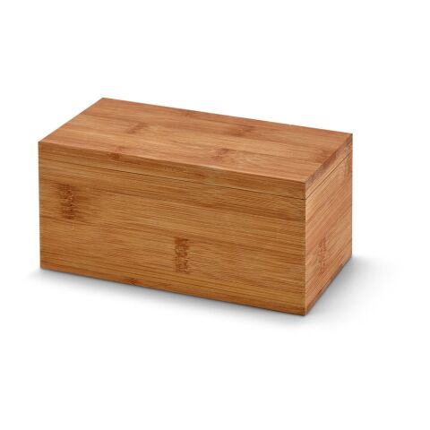 BURDOCK. Teebox aus Bambus mit 2 Fächern und einem Magnetverschluss Natur | ohne Werbeanbringung | Nicht verfügbar | Nicht verfügbar | Nicht verfügbar