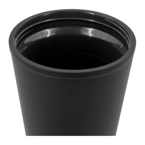 FIGLIOLI. Doppelwandiger, auslaufsicherer Reisebecher aus PP schwarz | ohne Werbeanbringung | Nicht verfügbar | Nicht verfügbar | Nicht verfügbar