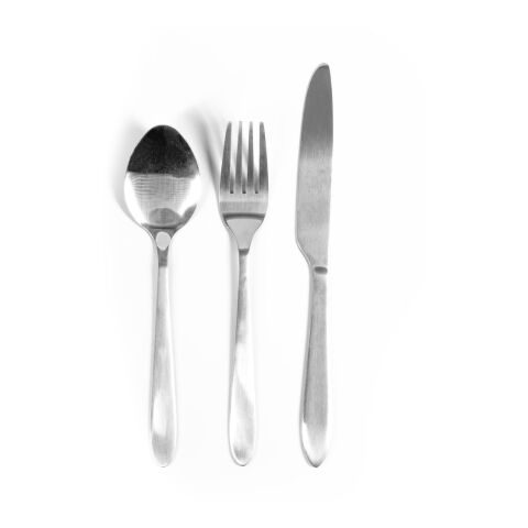 WILEY. Besteckset aus Edelstahl, 3-teilig Satinsilber | ohne Werbeanbringung | Nicht verfügbar | Nicht verfügbar | Nicht verfügbar