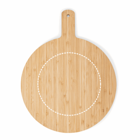 CHEESANO. Rundes Servierbrett aus Bambus Natur | ohne Werbeanbringung | Nicht verfügbar | Nicht verfügbar
