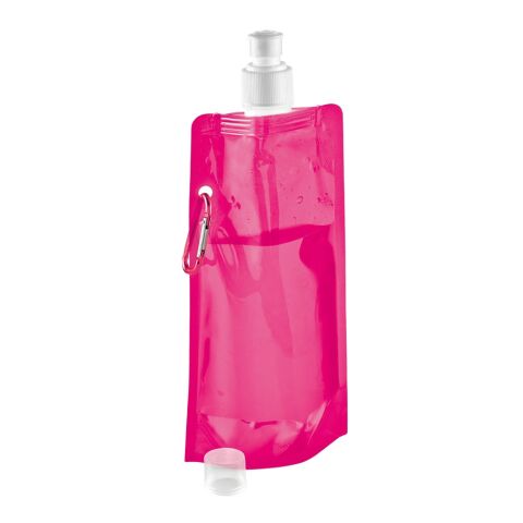KWILL. 460 ml PE-Faltflasche Rosa | ohne Werbeanbringung