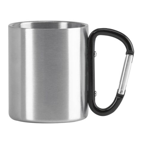 WINGS. Edelstahlbecher 230 ml Schwarz | ohne Werbeanbringung