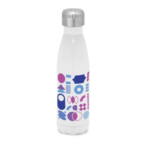 AMORTI M. Thermosflasche aus Edelstahl -Sublimations 510 ml Weiß | ohne Werbeanbringung | Nicht verfügbar | Nicht verfügbar | Nicht verfügbar