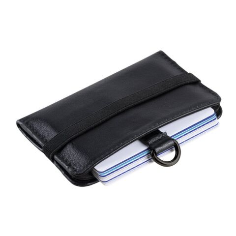 ORVYN. RFID-blockierende Geldbörse für 10 Kreditkarten Schwarz | ohne Werbeanbringung