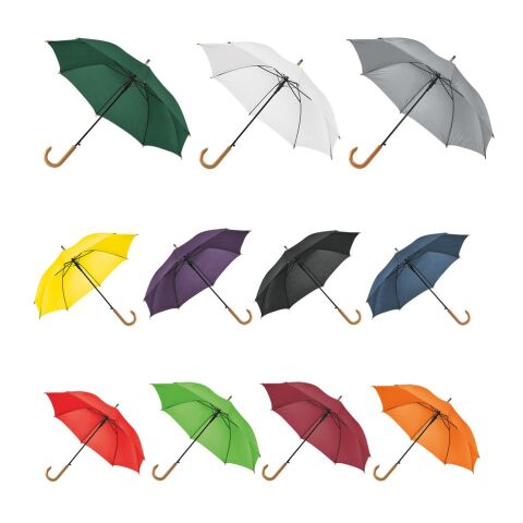 PATTI. Regenschirm aus 190T-Polyester mit automatischer Öffnung Schwarz | ohne Werbeanbringung