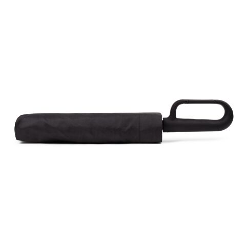 CAMILLE. Großer Regenschirm (27") aus 190T Pongee schwarz
