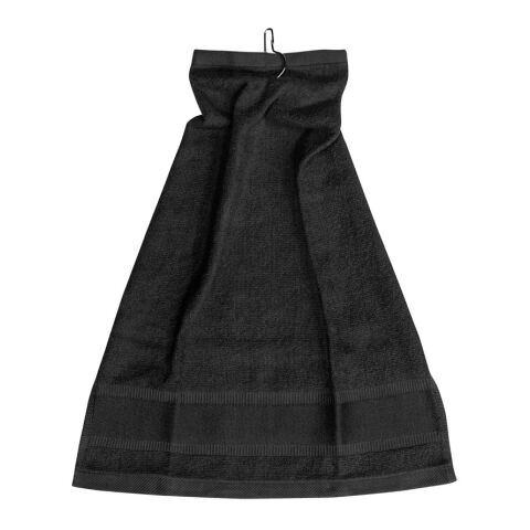 GOLFI. Multifunktionelles Handtuch aus Baumwolle (430 g/m²) Schwarz | ohne Werbeanbringung