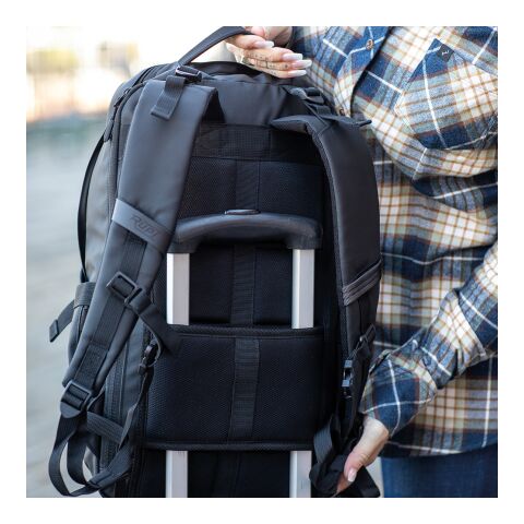 Rivin 18L Rucksack aus rPET. Reflektive Tasche. Laptops bis 17&quot; Schwarz | ohne Werbeanbringung | Nicht verfügbar | Nicht verfügbar | Nicht verfügbar