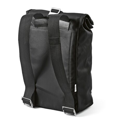 Berlin 23L Rucksak recy.Baumwolle 340gsm und rPU. Laptops bis 17&quot; Schwarz | ohne Werbeanbringung | Nicht verfügbar | Nicht verfügbar | Nicht verfügbar