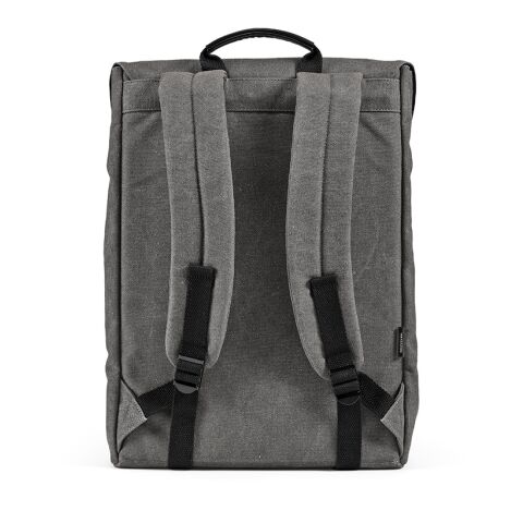 Prague 25L Rucksack, recy.Baumwolle. Hakenverschluss. Laptops bis 17" Dunkelgrau | ohne Werbeanbringung | Nicht verfügbar | Nicht verfügbar | Nicht verfügbar