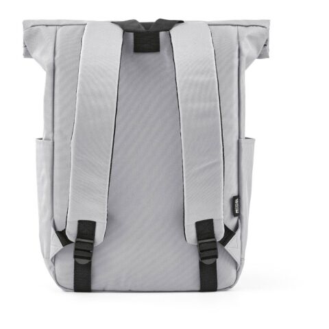 Rome Rucksack 12L aus rPET. Mit Rolltop-Design und Klettverschluss. Grau