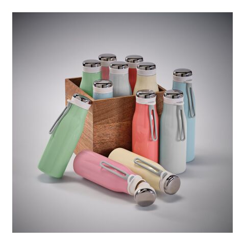 Arkansas 500 Trinkflasche recy.Edelstahl, 495 ml. Mit Tragegriff Hellrosa | ohne Werbeanbringung | Nicht verfügbar | Nicht verfügbar | Nicht verfügbar