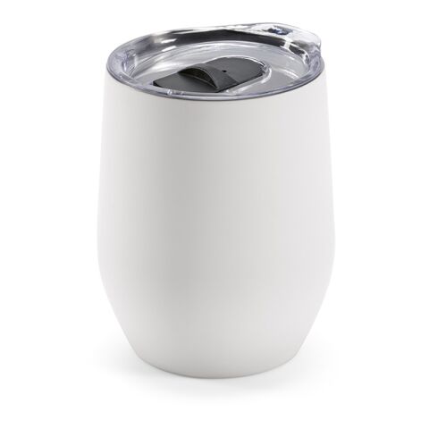 Tigris Reisebecher recy.Edelstahl, 320 ml. Doppelwandig mit Deckel Weiß | ohne Werbeanbringung | Nicht verfügbar | Nicht verfügbar | Nicht verfügbar