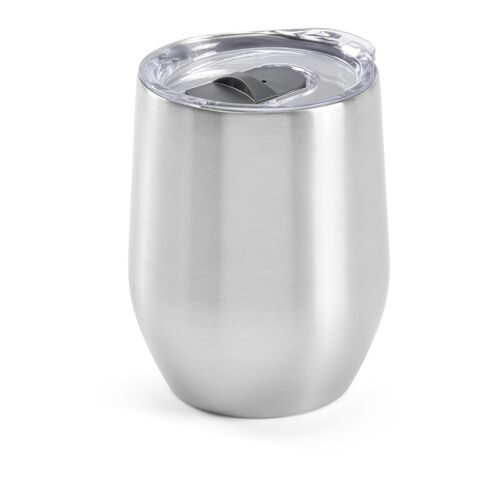 Tigris Reisebecher recy.Edelstahl, 320 ml. Doppelwandig mit Deckel Silber | ohne Werbeanbringung | Nicht verfügbar | Nicht verfügbar | Nicht verfügbar