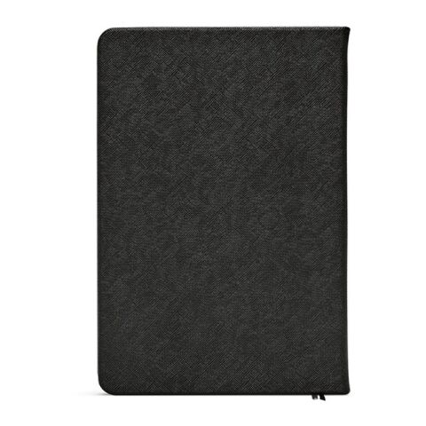 Wilde A5 Hardcover-Notizbuch aus rPU. 196 Seiten FSC-Papier 80gsm Schwarz | ohne Werbeanbringung | Nicht verfügbar | Nicht verfügbar | Nicht verfügbar