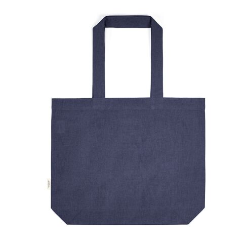 Aconcagua Einkaufstasche recy.Baumwolle (280 g/m²). Mit Bodenfalte Marineblau
