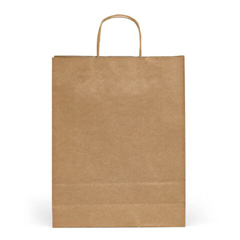 Vesuvio L braune FSC®-Kraftpapiertasche aus Recyclingpapier, 115g/m² Beige | ohne Werbeanbringung | Nicht verfügbar | Nicht verfügbar | Nicht verfügbar